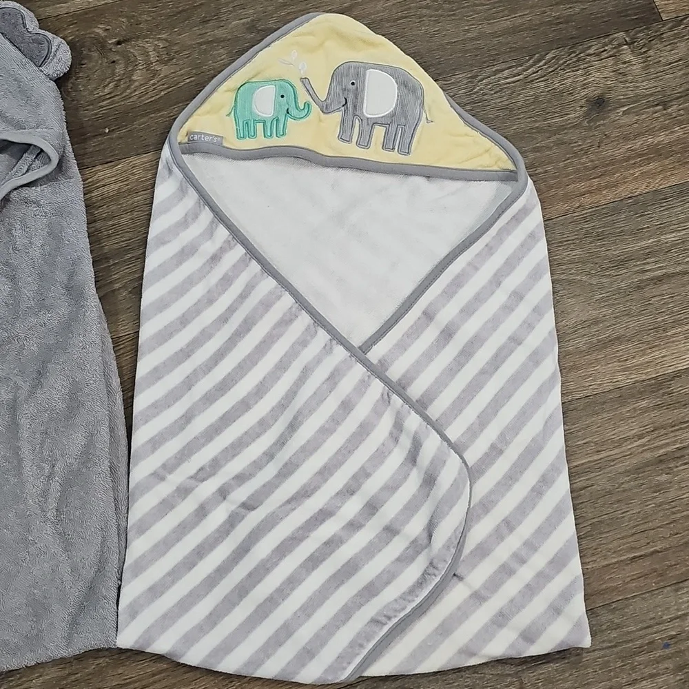 Baby Elephant Hooded Towels Bundle